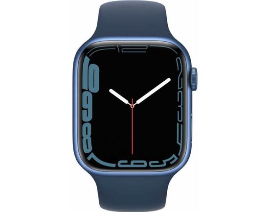 Умные часы Apple Watch Series 7, 41 мм, регулируемый, GPS, Aluminium Case, синий омут